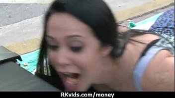 Stunning Euro Teen Gets Talked In To Giving A Blowjob For Cash 6
